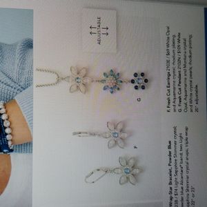 Fresh cut Pendant and earrings